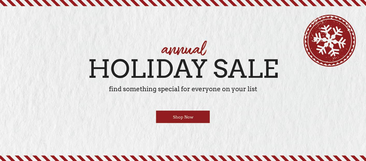 Holiday Sale