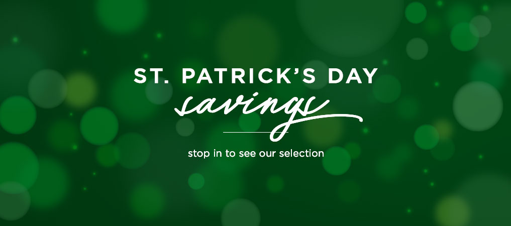 St. Patrick's Day Savings